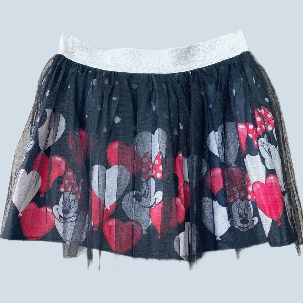 Disney Minnie Mouse Skort Black Red | Hearts Print | Disneycore